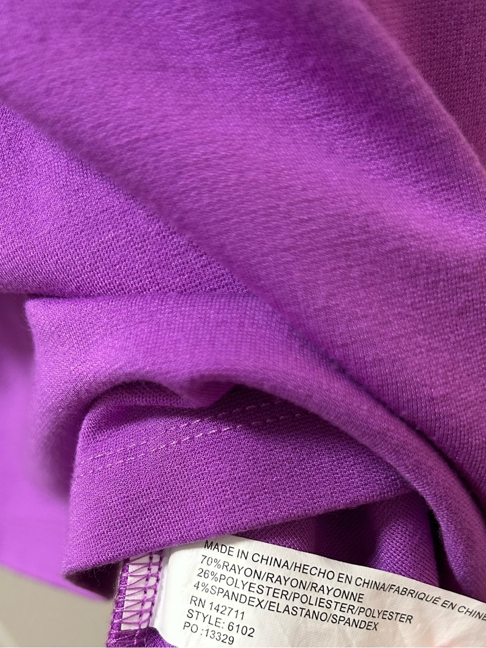 Eloquii Vibrant Purple Midi Dress with Ruffle Sleeves - Picture 4 of 5